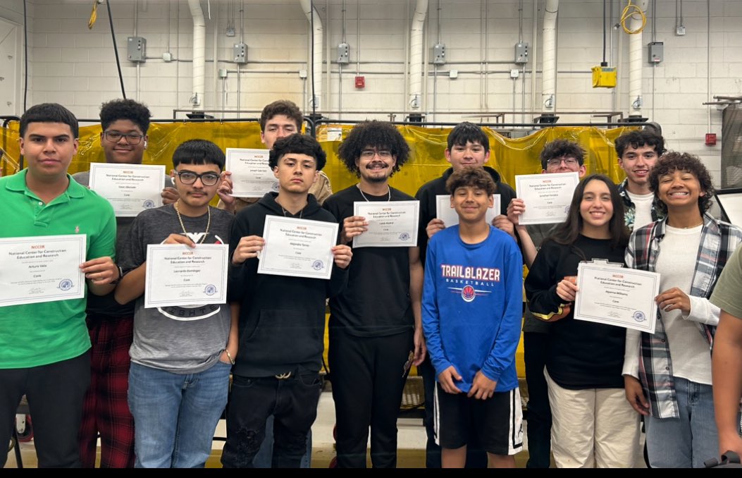 Our AHS Welding I class completed their NCCER Core certification this week! Congratulations Trailblazers! 🎉
#Industryready @Americas_HS