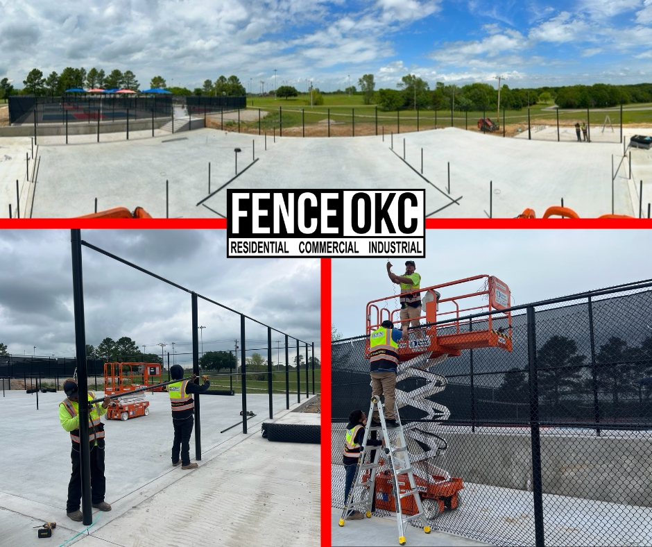 Our team is making progress on the new Ardmore Pickleball Court. Stay tuned for more progress pictures!! 🇺🇸

📞 Contact us for a free estimate!

📱- (405) 778-1545
📧 - info@fenceokc.com
🎫 - Access Control License - AC440964

#pickeball #sportsfencing #FenceOKC #ardmore