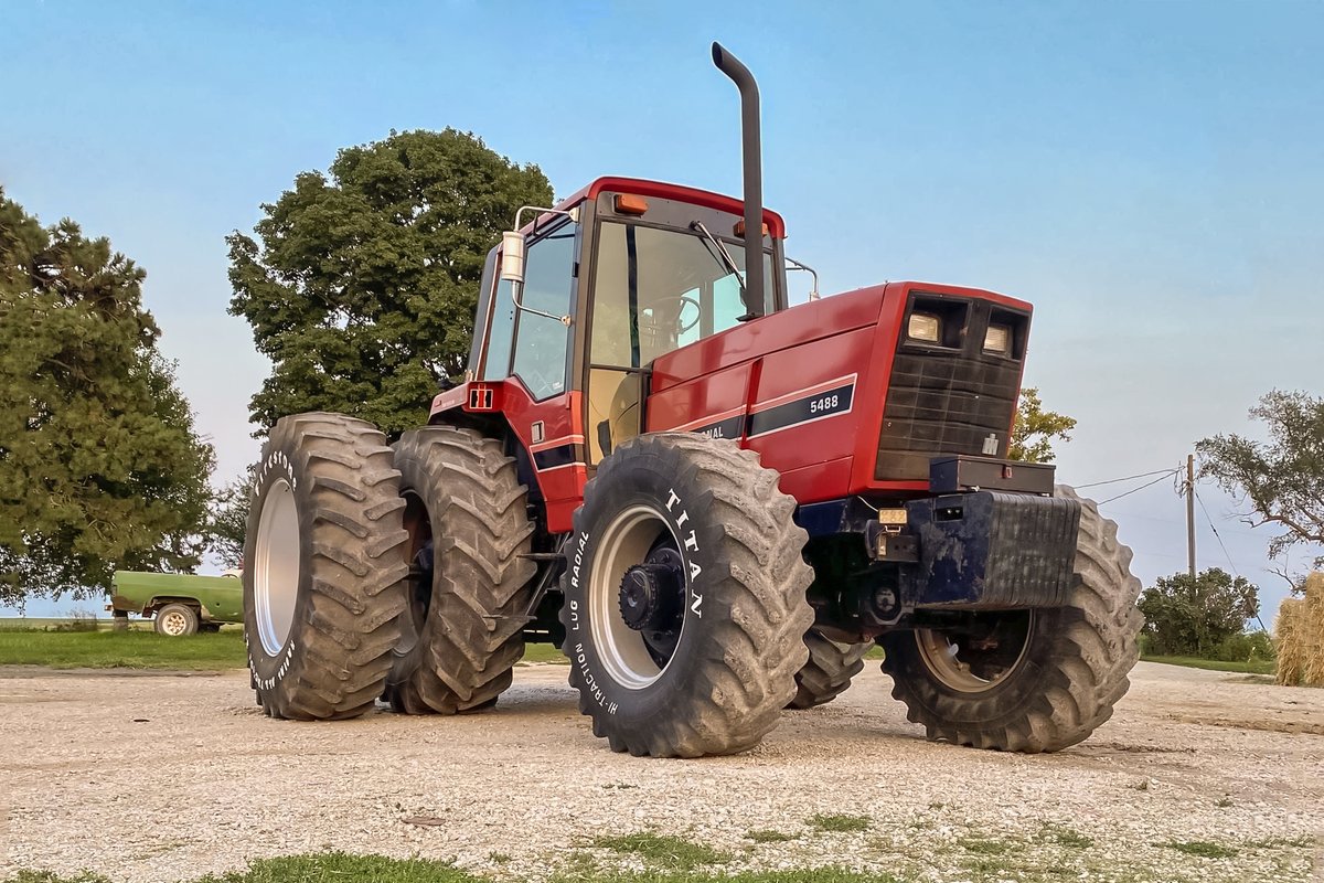 This Day In History: 
The last International Harvester tractor ever to be built was a 5488, and it was nearly identical to this one. It rolled off the line at the Farmall Works in Rock Island 39 years ago today – May 14, 1985. 

Truly the end of an era.