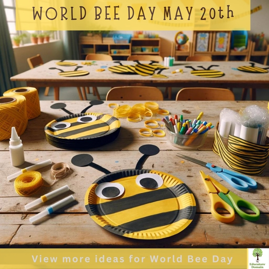 🐝𝟓𝟎 𝐄𝐱𝐜𝐢𝐭𝐢𝐧𝐠 𝐂𝐫𝐚𝐟𝐭𝐬 𝐚𝐧𝐝 𝐆𝐚𝐦𝐞𝐬 𝐟𝐨𝐫 𝐖𝐨𝐫𝐥𝐝 𝐁𝐞𝐞 𝐃𝐚𝐲🐝 ►educatorsdomain.com.au/post/busy-bees… #WorldBeeDay #SaveTheBees #BeeAwareness #BeeLove #Beekeeping #NatureConservation #Pollinators #ProtectOurPollinators #Honeybees #BeeLovers #EducatorsDomain