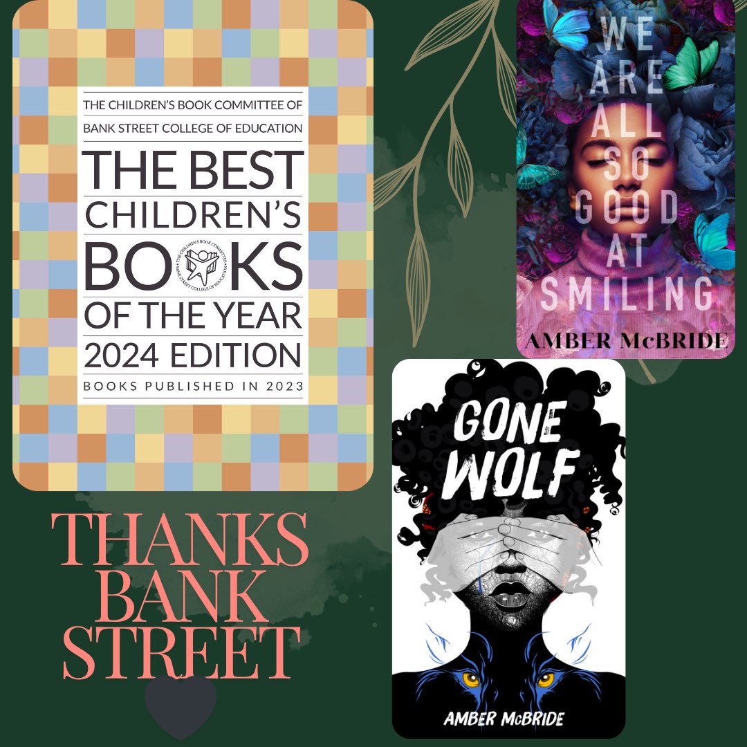 Thrilled & honored that GONE WOLF & SMILING are two of the books recognized in Bank Street Books Best of 2024! @bankstreetedu. @MacKidsBooks @FeiwelFriends. Link: educate.bankstreet.edu/ccl/27/