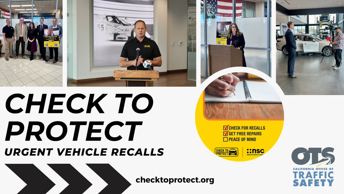 There's an easy way to check for open vehicle #recalls. They can be serious, potentially deadly, and we want you to know about it. A few 📸 from our news conferences this week. #checktoprotect 🔗News Release: businesswire.com/news/home/2024…