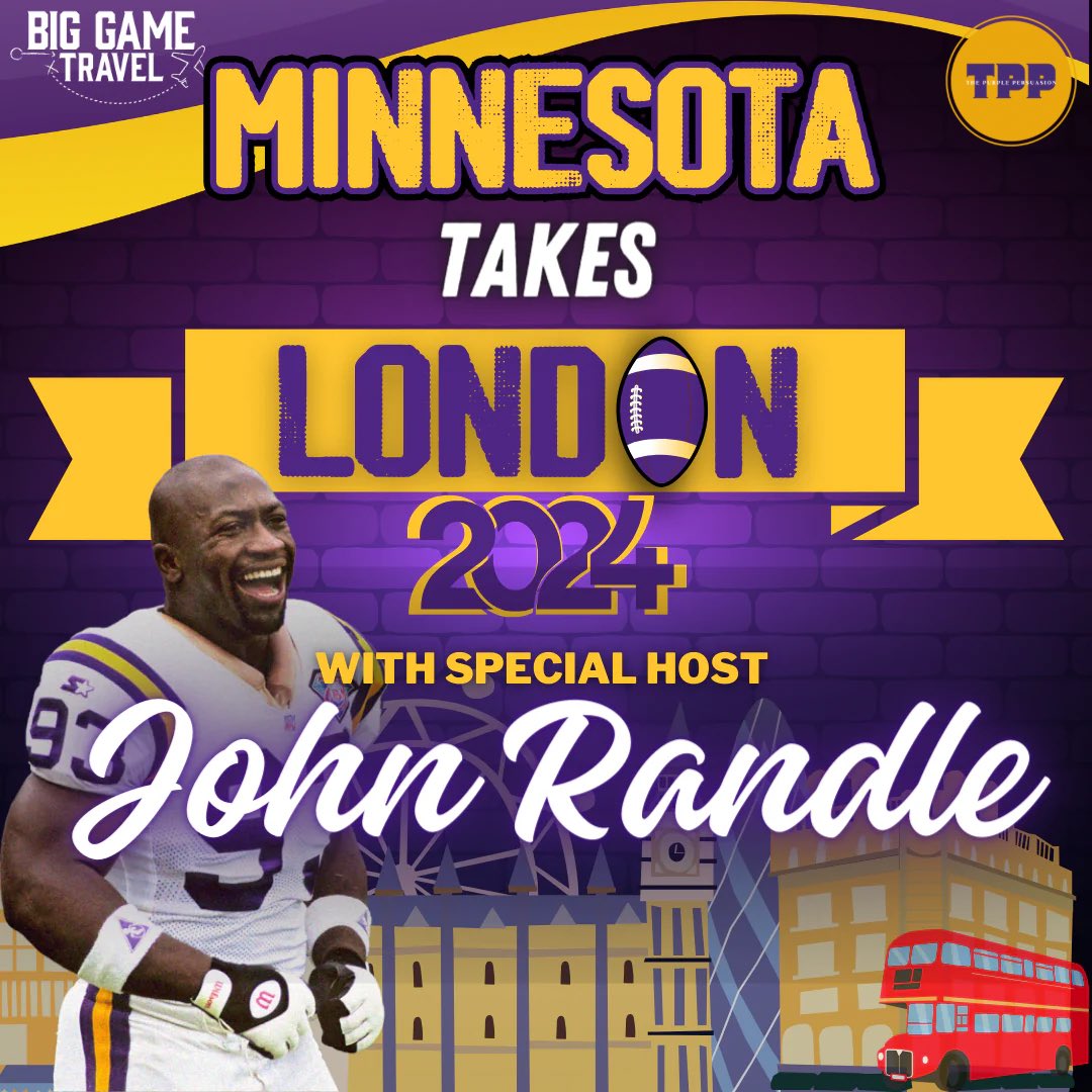 Officially official ✅

The Purple Persuasion will be teaming up with <a href="/Matt_Falk/">Onebar</a> and <a href="/lupagus/">Lupagus</a> to host the #Vikings 🐐 <a href="/johnnyrandle93/">john randle</a> next Tuesday on the <a href="/OnebarLupagus/">Onebar & Lupagus Show</a> Show 👀

Fun discussion on <a href="/BigGameTravel/">Big Game Travel</a>, the Minnesota London Takeover 2024, and so much more. Stay tuned 🍿