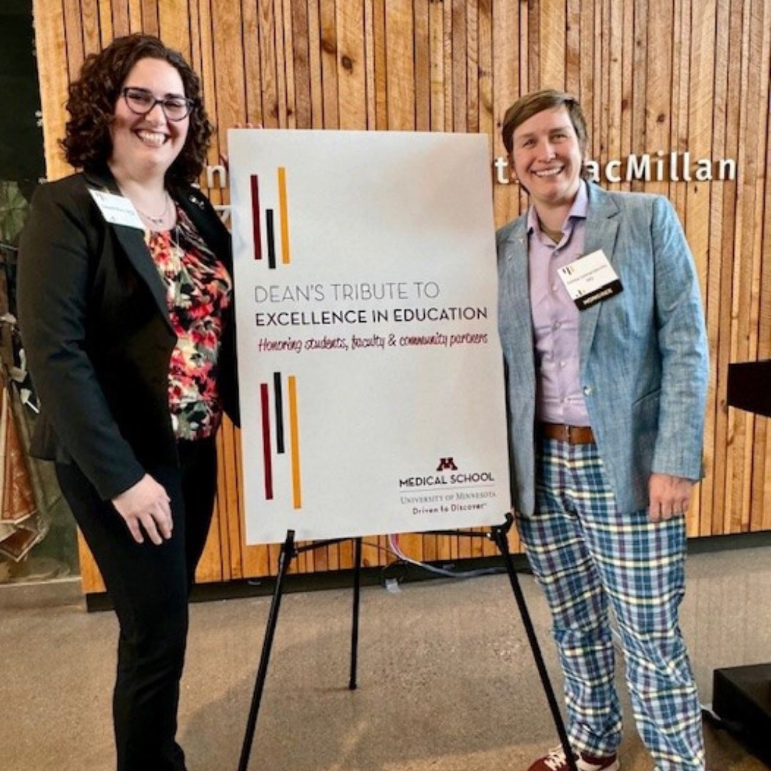 On May 1, MMA President Laurel Ries, MD, presented the Exceptional Primary Care Community Faculty Teaching Award to @KLionsmith at the sixth-annual Dean’s Tribute to Excellence in Education event at the Bell Museum in St. Paul. mnmed.org/news-and-publi… #FamilyMedicine