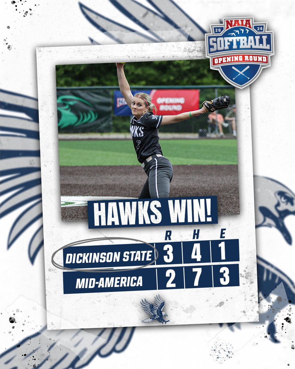 𝑺𝒖𝒓𝒗𝒊𝒗𝒆 𝒂𝒏𝒅 𝑨𝒅𝒗𝒂𝒏𝒄𝒆! This team! @BlueHawkSB stuns Mid-America Christian with 3 runs in the top of the seventh inning to stay alive at the NAIA Opening Round in Fayette! #HawksAreUp