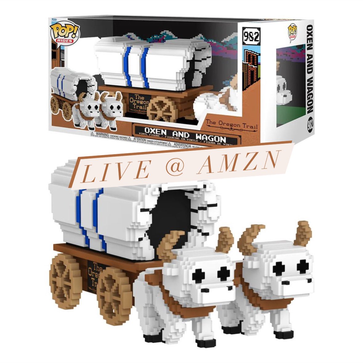 Now live! Relive the 8-Bit Era with the new Oxen and Wagon Funko POP! Ride ~ available at Amazon below!
Linky ~ amzn.to/3ycJUwH
#Ad #OregonTrail #FPN #FunkoPOPNews #Funko #POP #POPVinyl #FunkoPOP #FunkoSoda