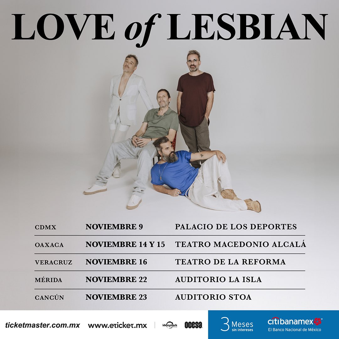 ¡AL FIN LLEGÓ EL TIEMPO! 💥 Love of Lesbian anunció nueva gira en México y por ahí nos enteramos que traen nuevo álbum. 👀👀 ¡Ya los queremos ver hermanos! ¿En cuál fecha se unen? 🎟️: bit.ly/4bvkLff