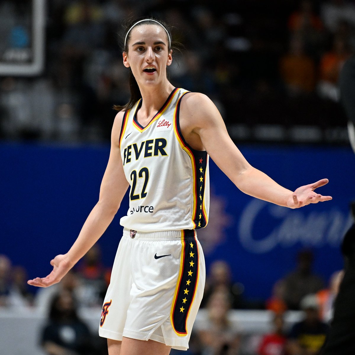 Caitlin Clark in the first half of her WNBA debut: ▪️ 7 PTS ▪️ 2-7 FG ▪️ 1 AST ▪️ 5 TO
