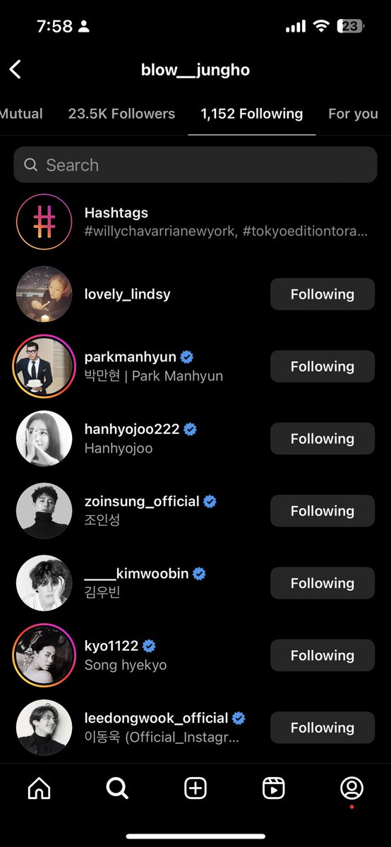 IN SUNG’s Hairstylist is now following Hyo the too.... Arrrghhhhh the crumbss #hanhyojoo #joinsung #zoinsung