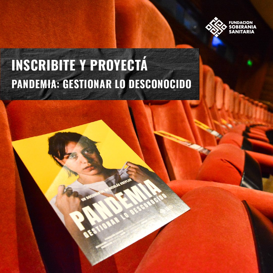 🎬 Abrimos la convocatoria para que centros de salud, hospitales, centros culturales, etc proyecten "Pandemia: gestionar lo desconocido"

🚍¿Querés llevar el documental a tu organización? ¡Completá el formulario y nos ponemos en contacto con vos!

bit.ly/Proyecta-Pande…