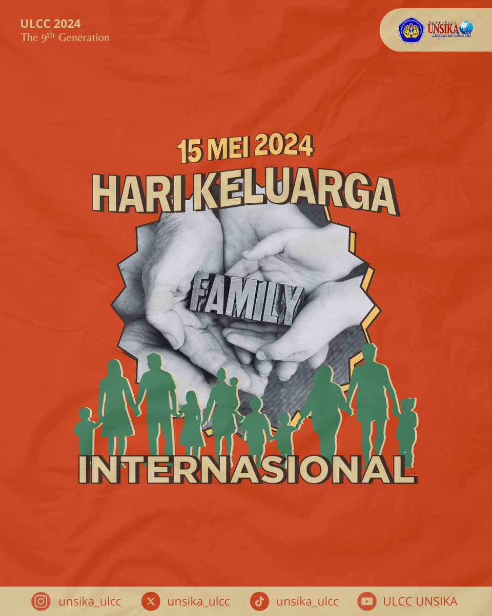 ✨SELAMAT HARI KELUARGA INTERNASIONAL✨

Keluarga adalah tempat di mana cinta tidak pernah berakhir dan kasih sayang selalu ditemukan. 

Selamat Hari Keluarga Internasional!
Mari kita rayakan ikatan yang kuat dan kebahagiaan yang diberikan oleh keluarga kita.