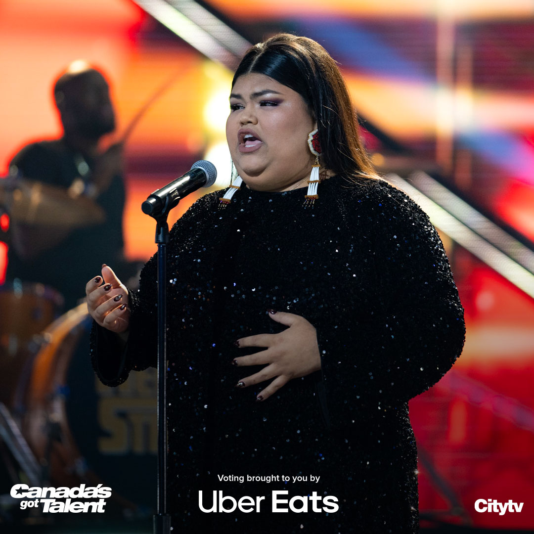 🎤 @thebeccastrong delivers a SaskatcheWINNING performance, inspired by Adele! ✨ Vote now if you want to see REBECCA win the ONE MILLION DOLLARS from @Rogers! VOTE for the WINNER! 🌟 Voting is open at Citytv.com/Vote link in bio - thanks to @UberEats!