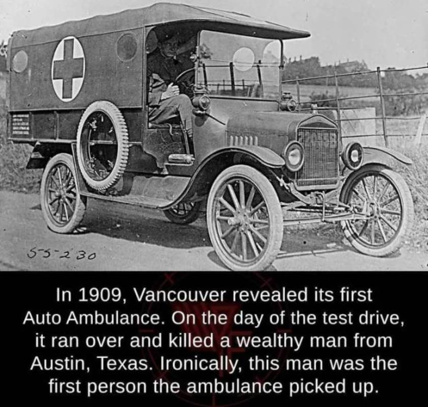 Vancouver's First Auto-Ambulance, Creating Its Own Job Security

novelsonlinefree.blogspot.com/2024/04/junk-p…

#freenovelsonline #miscellaneousjunk #puzzles #riddles #wouldyou #wouldyourather #chooseyourownadventure