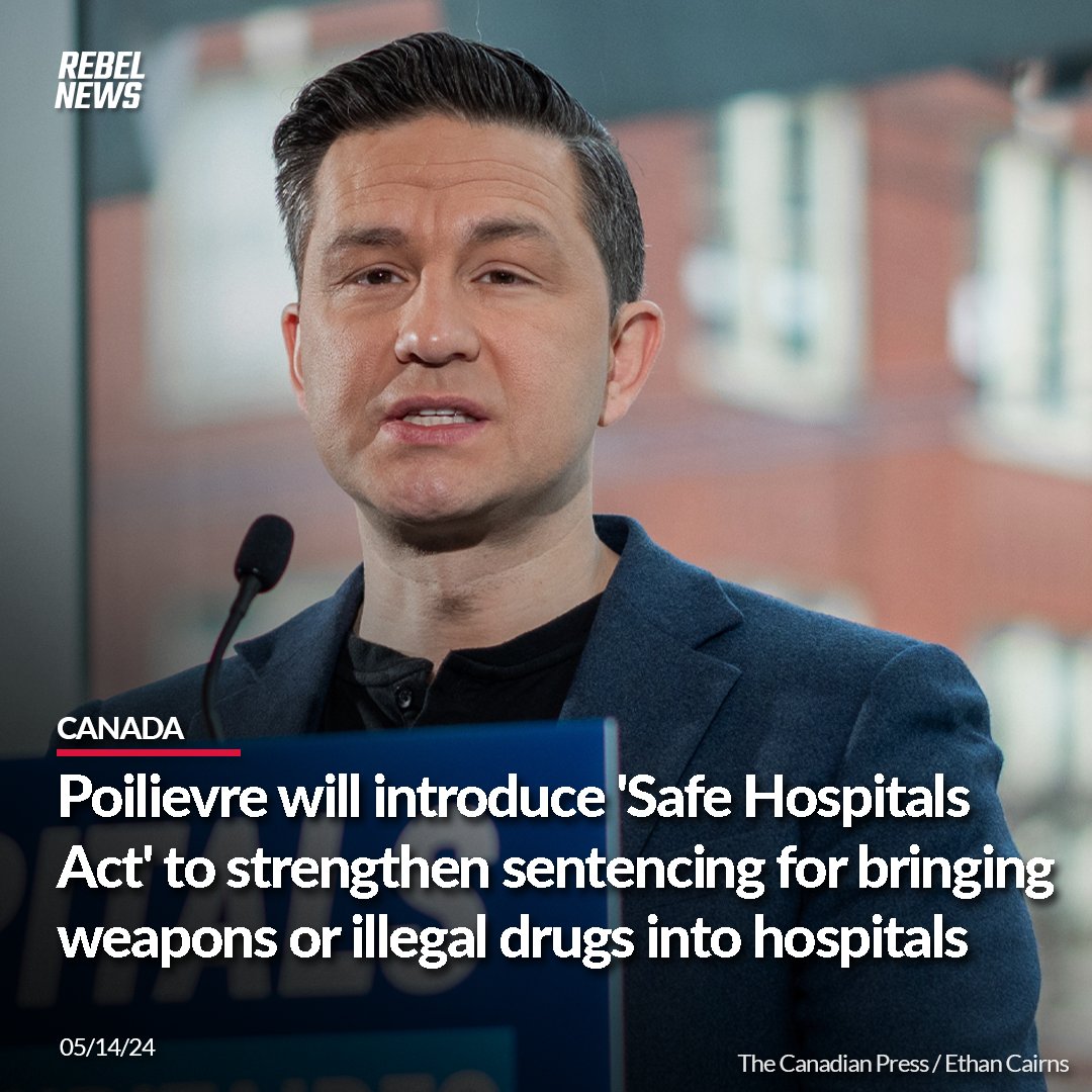 It will also 'take away the discretion from the federal health minister under the Controlled Substances Act to decriminalize illicit drugs like fentanyl, meth, crack, and heroin in hospitals,' said Poilievre. MORE: rebelne.ws/3yoj8BS