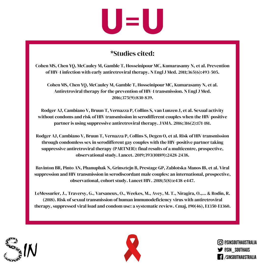 3/3 People living with and affected by HIV often face stigma and discrimination due to misinformation. Understanding U=U is an important step in the fight against prejudice towards people living with HIV. So, remember: Undetectable = Untransmittable!