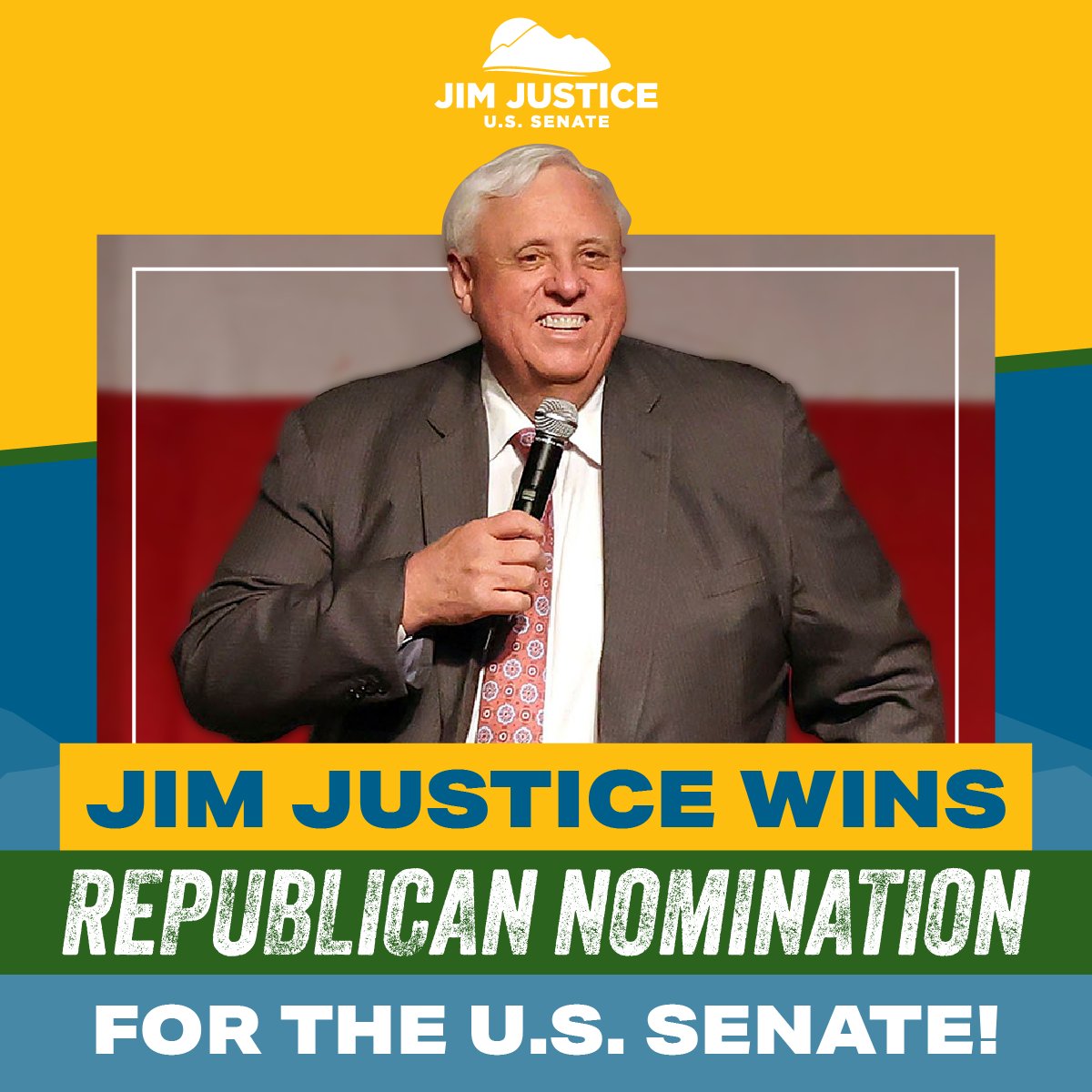 Thank you, West Virginia, for placing your support and trust in me. I am truly humbled and will work every day to win in November so we can flip the Senate and deliver on our America-First agenda!