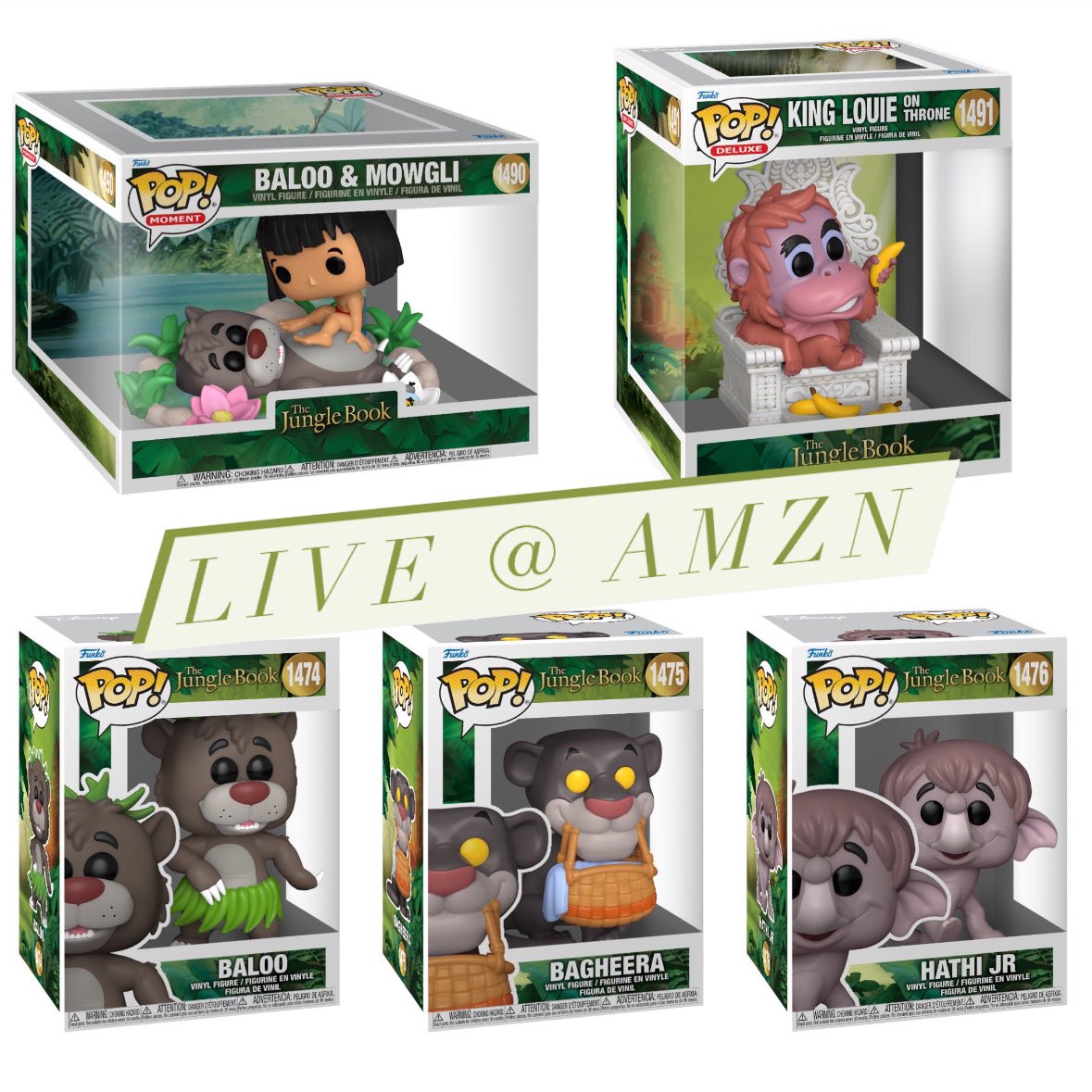 Now live! The new wave of Jungle Book Funko POPs! Hard to pick just one 🤔 head to the link below!
Linky ~ amzn.to/3ymljpt
#Ad #JungleBook #FPN #FunkoPOPNews #Funko #POP #POPVinyl #FunkoPOP #FunkoSoda