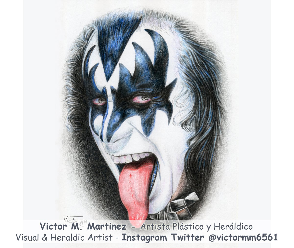 Gene Simmons #GeneSimmons Portrait Retrato por by Artista Plástico y Heráldico Victor M. Martinez, #dibujo #drawing 28x22 cms, siga y apoye mi Obra 👈

#Kiss #EndOfTheRoadTour #Arte #KISSARMY #ArtForSale #Music #Rock #Art 🎨 #Carabobo 💟 #Venezuela 🇻🇪