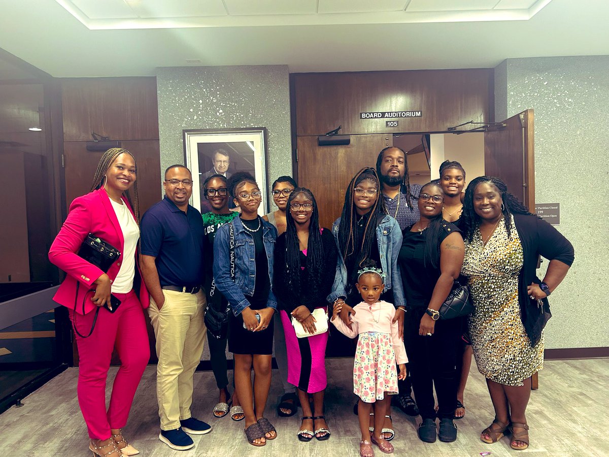 This is Adams! We are unforgettable and undeniably providing opportunities for our students. Mrs. Southwell and our babies were recognized at the School Board Meeting. It takes a village to rear our children. #yoUaRetheBrand 👏🏽🩷✅