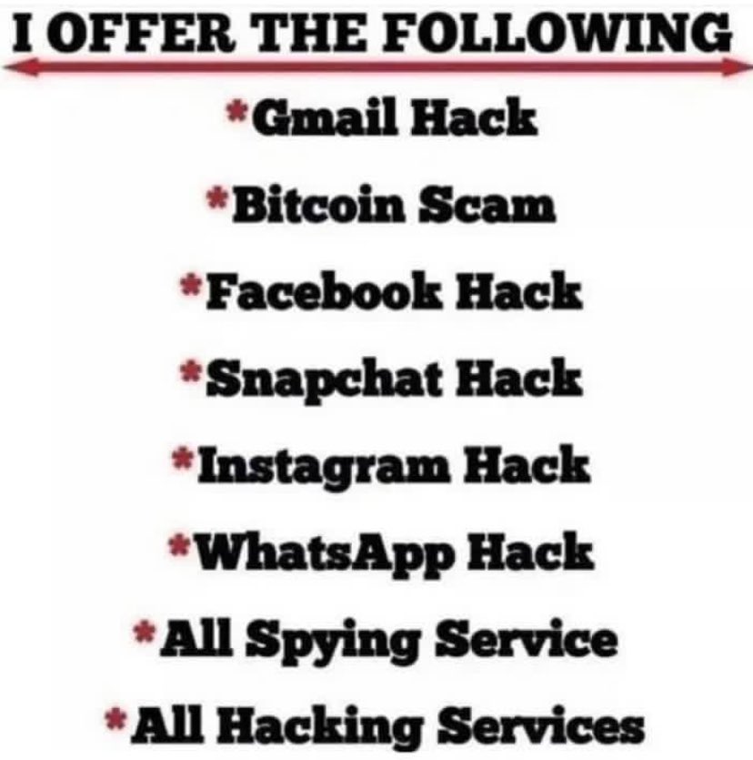Email me. I work on recovering accounts from all social media platforms, including Facebook, Snapchat, Instagram, and iCloud.
#facebookhacked #instagramhacked
#whatsappspy #whatsapphack #twitterunban #hacked #hackedaccount #spysp