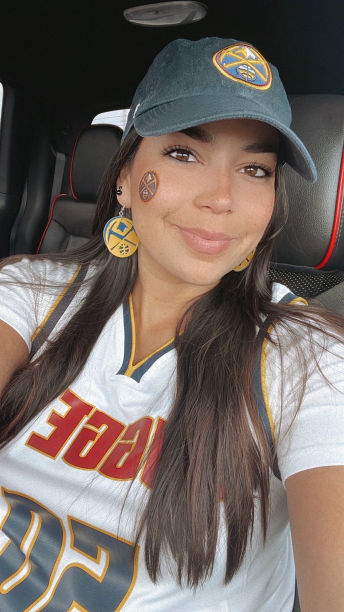 En route!!! Sooo excited/anxious!! LET’S GO NUGGETS! 💙💛❤️ #MileHighBasketball 🏀 #Road2Gold