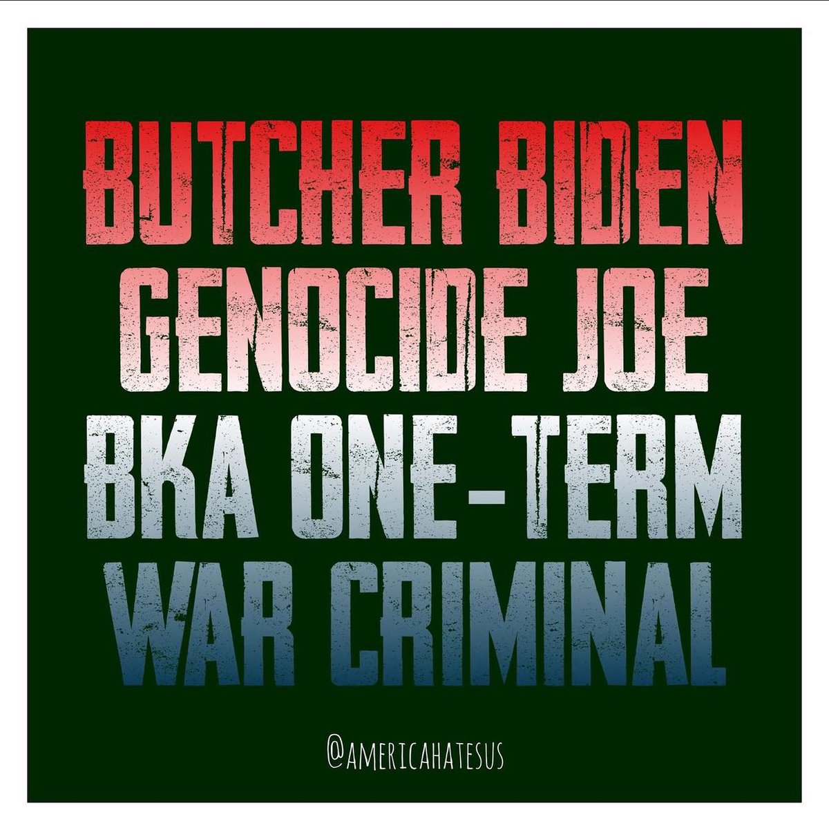 #GenocideJoe approves 1 billion for #Genocide He could have had a legacy of healthcare, taxing the rich, improving infrastructure, reigning in police but he picked the slaughtering of children America hates its citizens and #ButcherBiden is leading the way #UnitedStatesOfIsrael