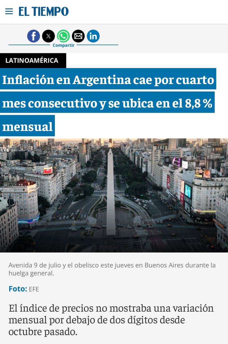 La peor pesadilla del progresismo latinoamericano se está haciendo realidad: Los libertarios están resucitando la economía argentina.