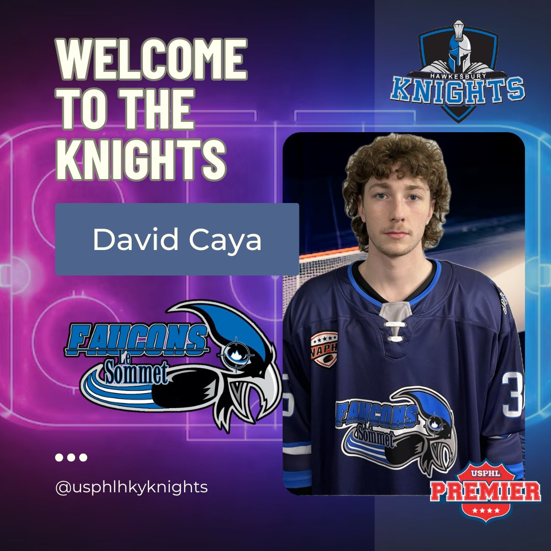 David was one of the most versitlie players on the Faucons last season. He was effective in all the different roles the coach gave him this past season. He'll be a big asset to the Knights.  Welcome to the Knights, David! eliteprospects.com/player/749289/…… @USPHL  #jrahockey