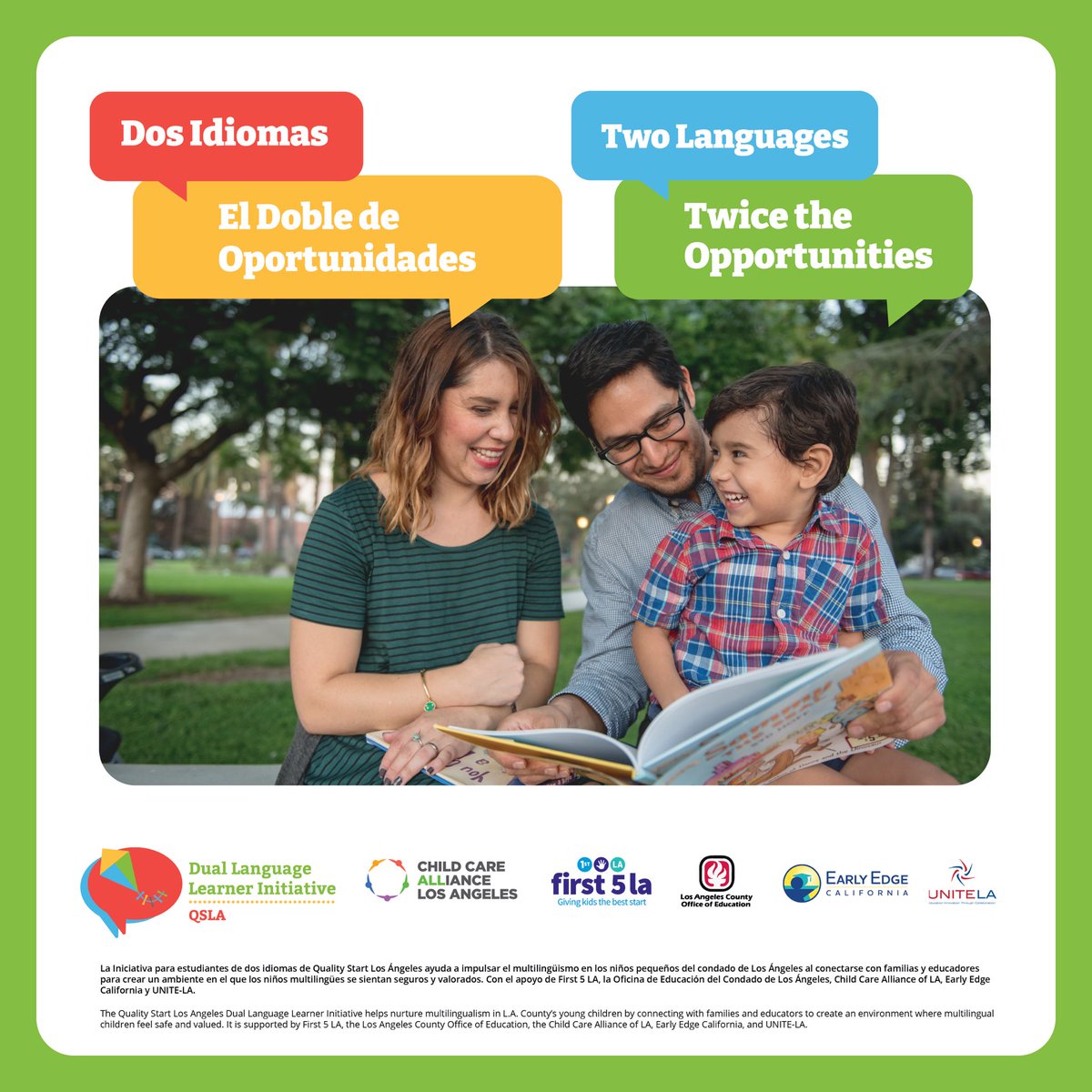 Being multilingual can lead to improved academic and social emotional abilities, more career opportunities, and better financial outcomes in your children’s lives. Learn more at qualitystartla.org #DualLanguageLearnersInLA