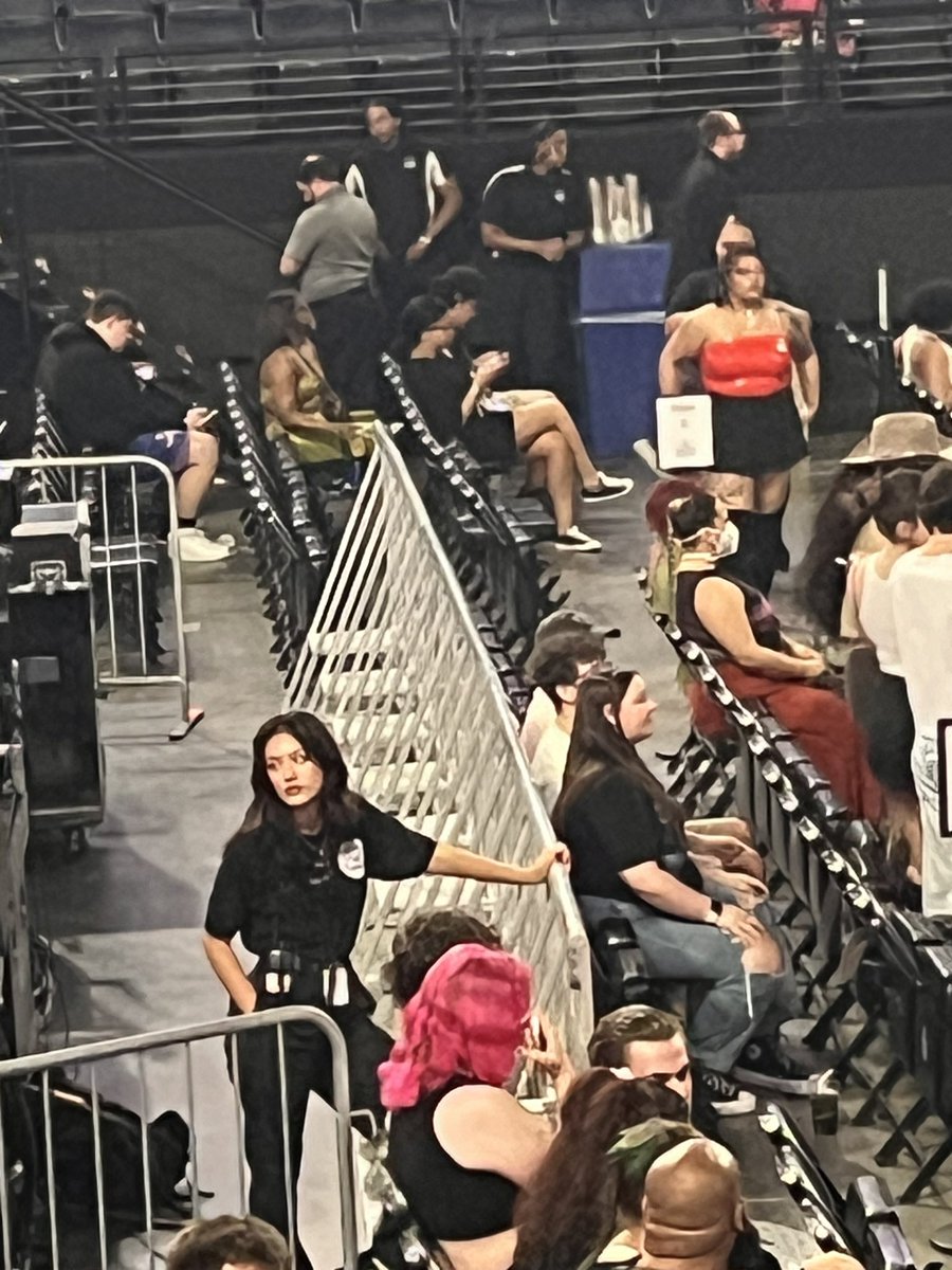 touchofherhand's tweet image. guys there is the hottest security guard at the Megan Thee Stallion concert