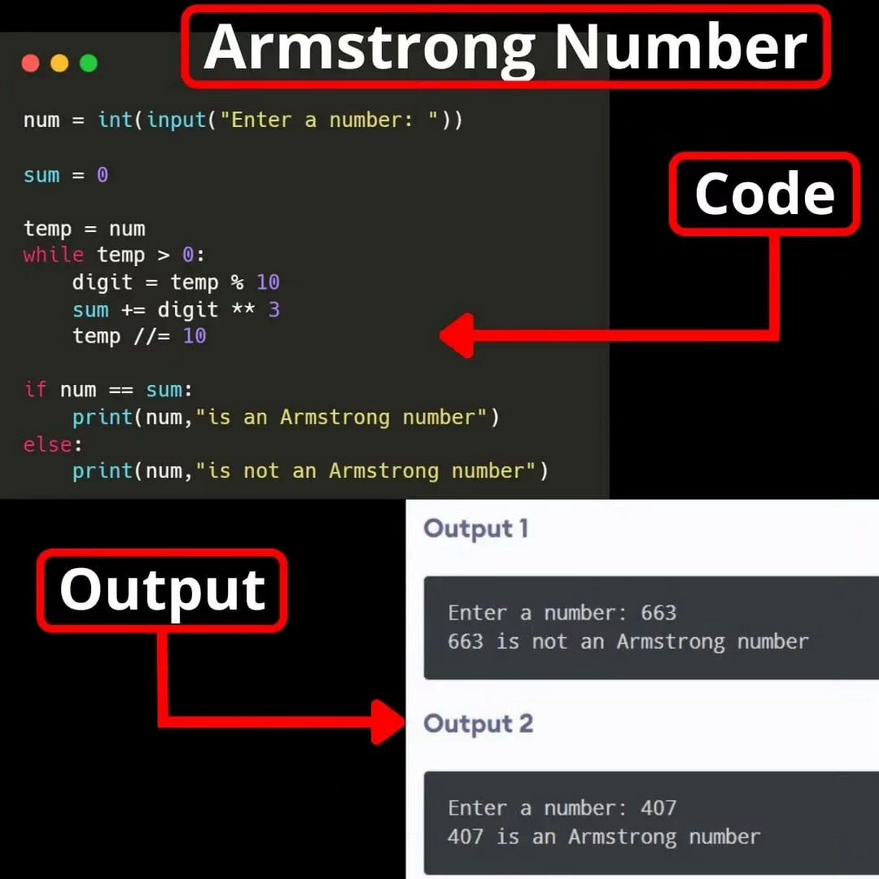 An Armstrong Number morioh.com/a/a68dbe4bd96d… #python #programming #developer #morioh #programmer #coding #coder #softwaredeveloper #computerscience #webdev #webdeveloper #webdevelopment #pythonprogramming #pythonquiz #ai #ml #machinelearning #datascience