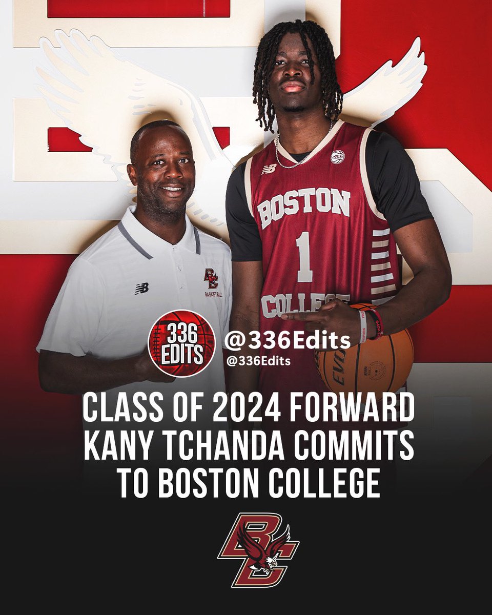 NEWS: 2024 power forward Kany Tchanda has committed to Boston College, he tells 336Edits.
