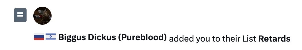 Oh, no, 'Biggus Dickus' has added me to his 'retard' list! Whatever shall I do now? Life is at an end! Hahaha! @DuncanLemp27