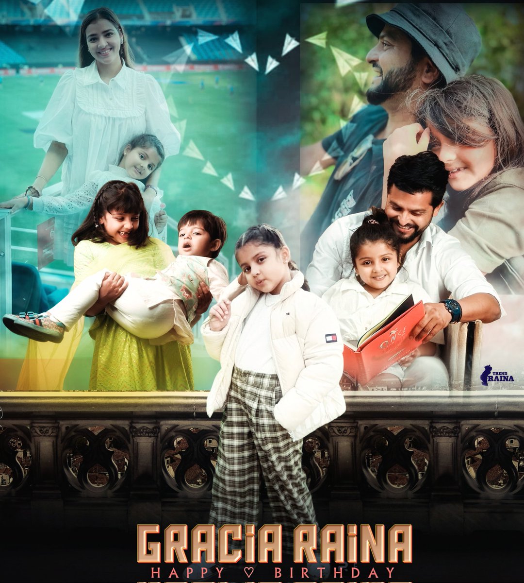 Here It Is 🥳 The CDP To Celebrate Our @ImRaina's Little Princess 👧 GRACIA RAINA Bday 💙 ▶️ #HBDGraciaRaina #SureshRaina | #GraciaRaina @PriyankaCRaina @graciaraina15