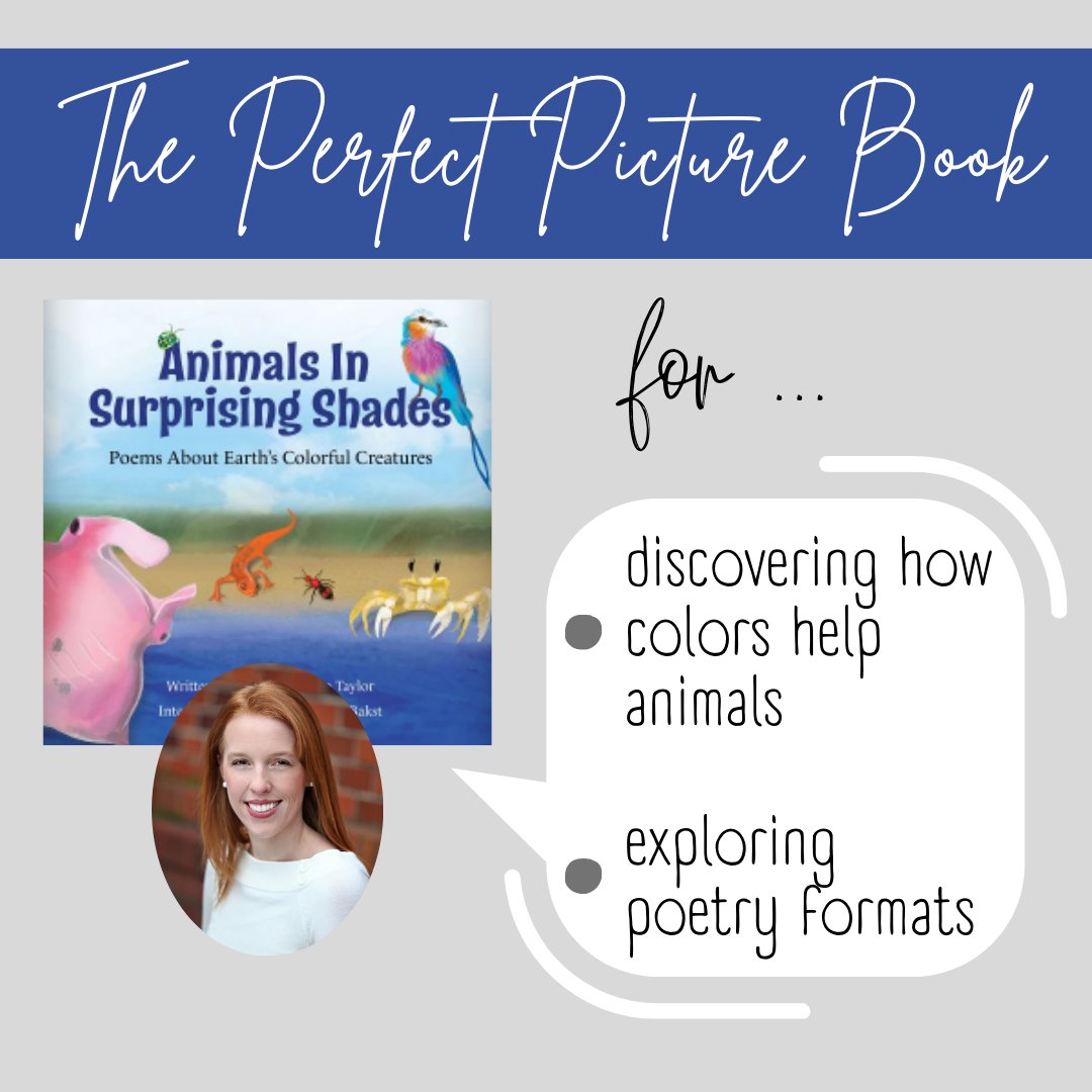 Author Susan Johnston Taylor (@UrbanMuseWriter) shares what their picture book is perfect for.

#animals #colors #poetry #picturebook