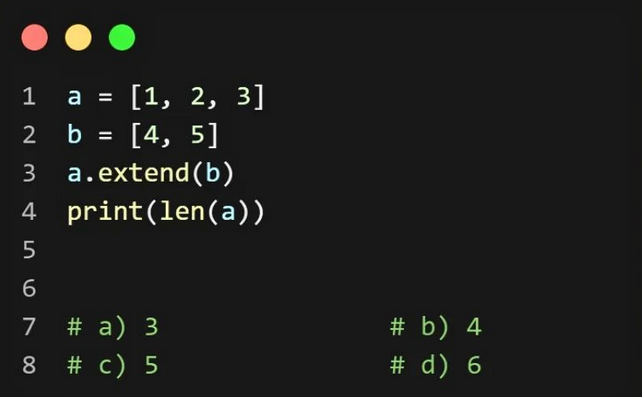 Python Question / Quiz;
What is the output of the following Python code, and why? 🤔🚀 Comment your answers below! 👇

#python #programming #developer #morioh #programmer #coding #coder #webdeveloper #webdevelopment #pythonprogramming #pythonquiz #machinelearning #datascience