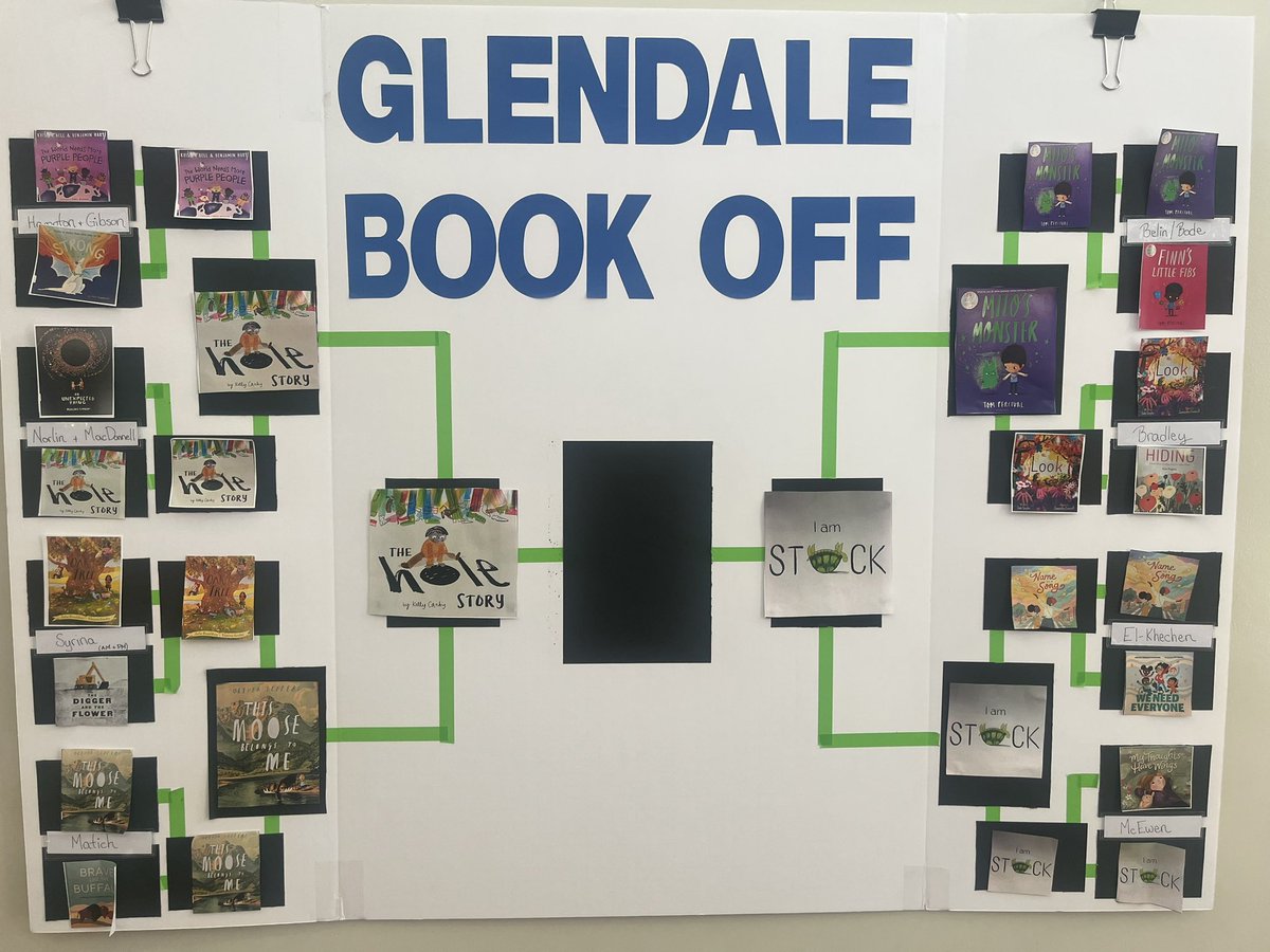 We are ready for the FINAL round of the Book-Off! We’ve had so much fun enjoying books that are new to our library collection. #WeAreCBE #CBEliteracy @glendalecbe
