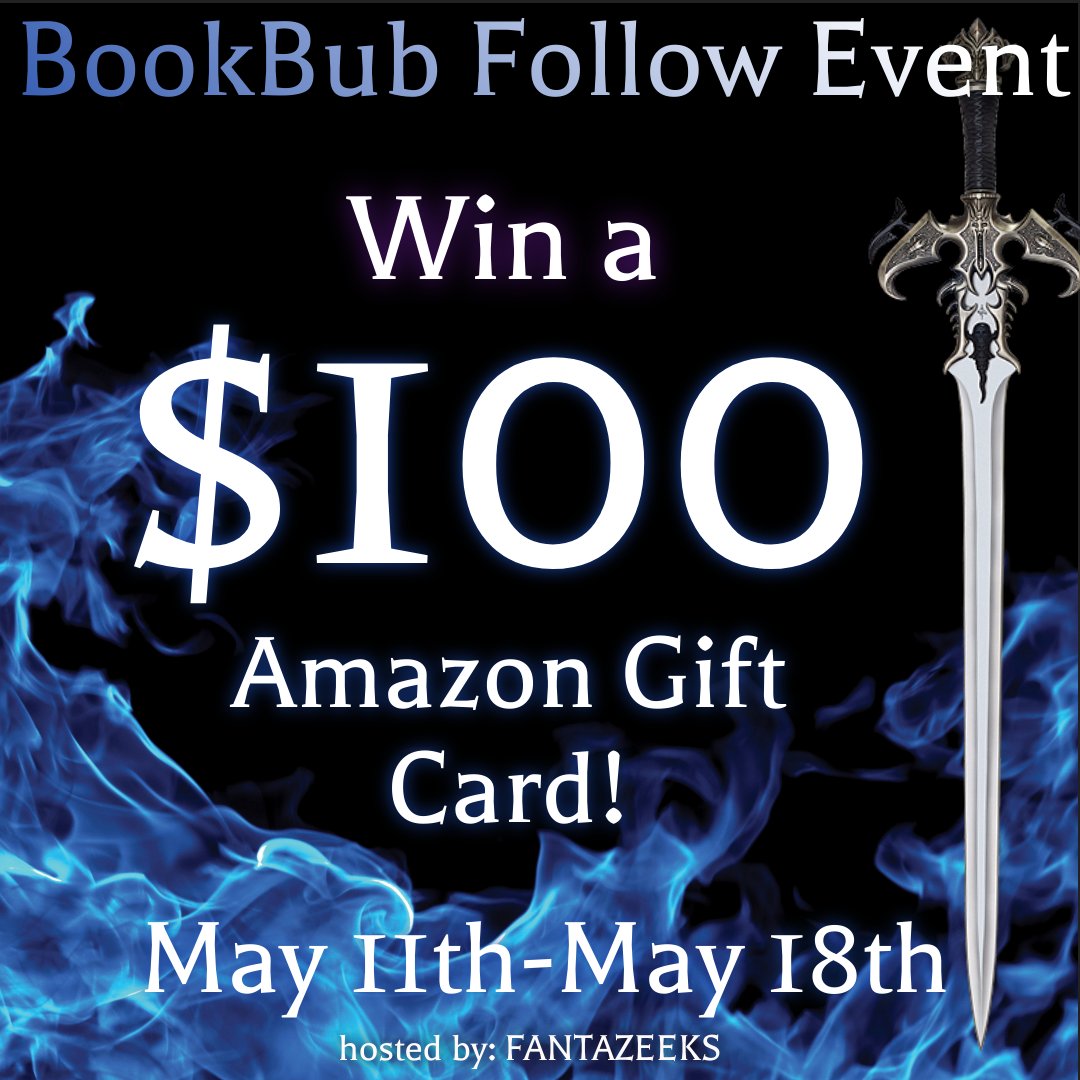 Enter now for your chance to win a $100 Amazon Gift Card. Rules: Follow as many authors as you like. More points… better chances. rafflecopter.com/rafl/display/c… Good Luck! #BookBub #GiftCard #Books #amazon #Fantasy #AuthorsofBookbub #authorlove @zee_kelley