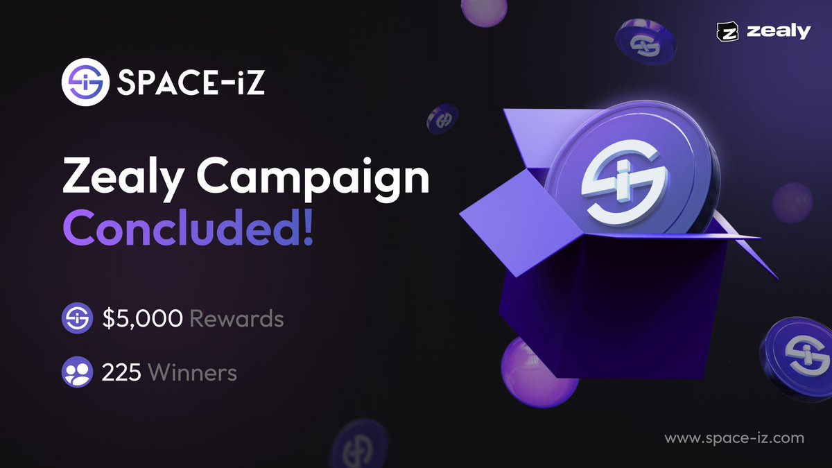 🔥 After weeks of questing, our first Zealy campaign has officially come to an end! Thank you to all participants for your enthusiasm.👏 🎉 We're excited to inform you that we have our top winners! Stay tuned for update regarding the distribution of rewards. 💰