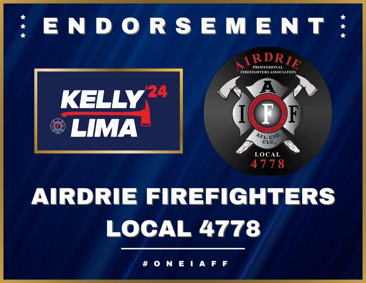 Thank you brothers and sisters in Alberta 🇨🇦 with Airdrie Professional Firefighters Association Local 4778! #OneIAFF