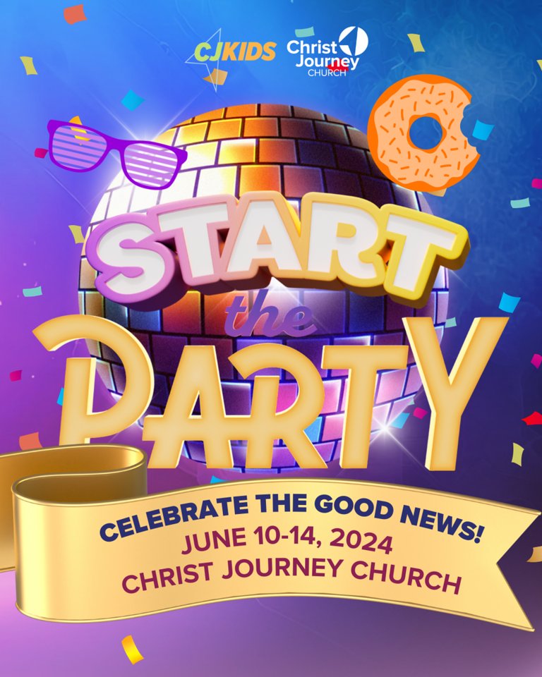 This year, CJKids will be celebrating Jesus in style at Kids Camp 2024! It's a week-long, half-day camp jam-packed with fun, friendship, and faith-building activities!

Don't miss out, visit zurl.co/o76B.

#ChristJourney #KidsCamp #StartTheParty #CJKids