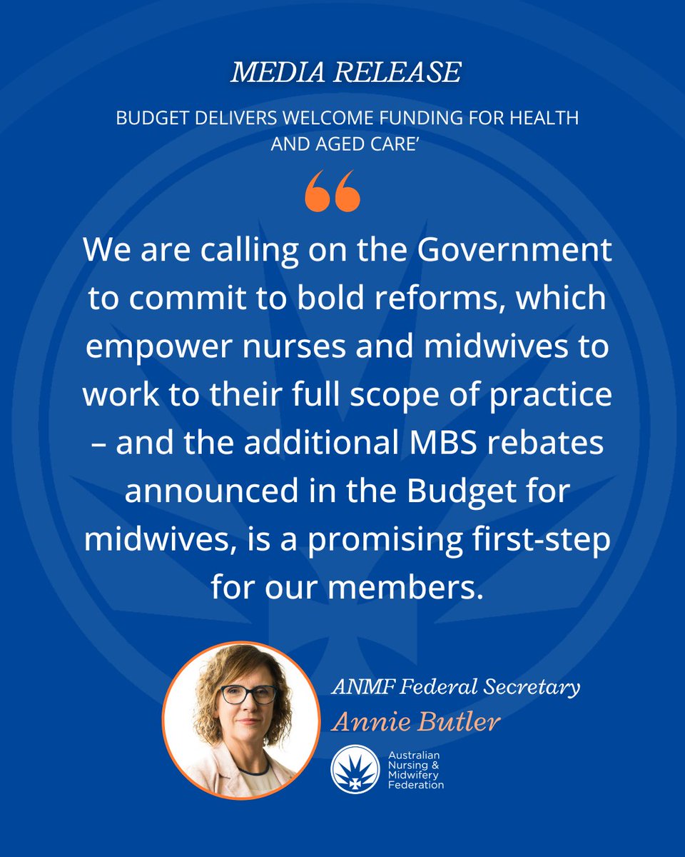 The ANMF applauds new Medicare rebates for midwives to provide longer consultations before and after child birth; additional bulk-billed, urgent care clinics; more options for endometriosis; expanded mental health services; new PBS listings and more. bit.ly/44LTRxA