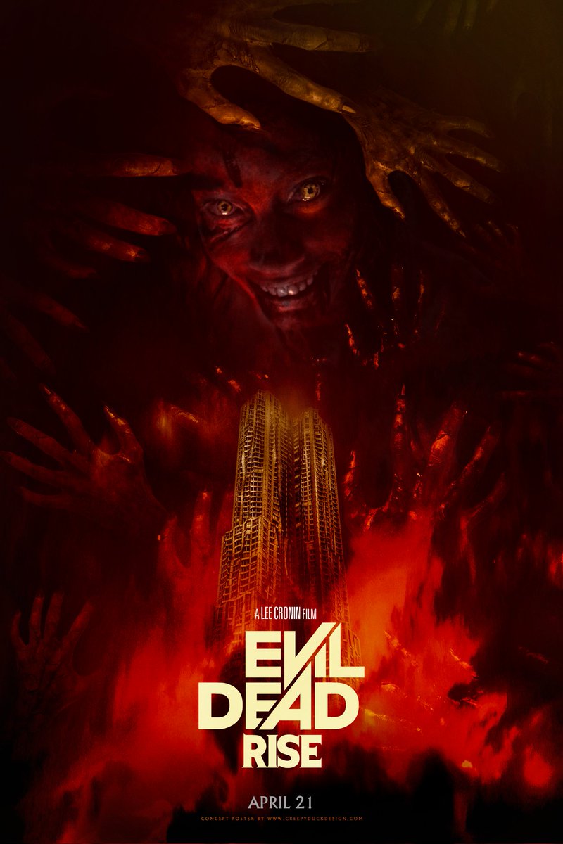 One of my original concept posters for #evildeadrise 🩸🩸🩸#digitalartwork 🤘