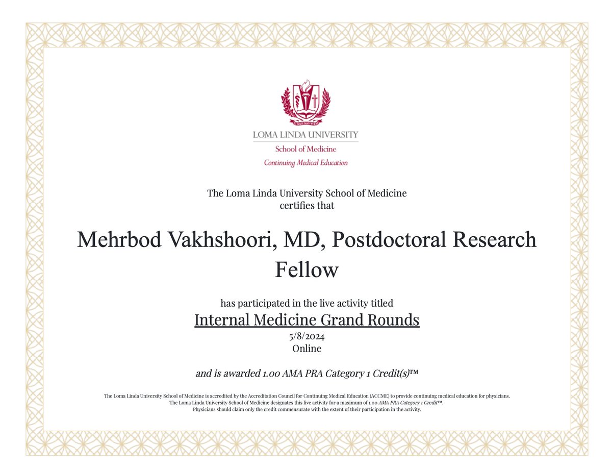 Thanks @LLUHealth for this wonderful grand round. Happy to hear more from Dr. Roy Mathew about the effect of plant based diets in kidney diseases.
One key sentence: 'Food is Medicine'
#internalmedicine #grandround
@LLUMedCenter @LLUHPhysicians