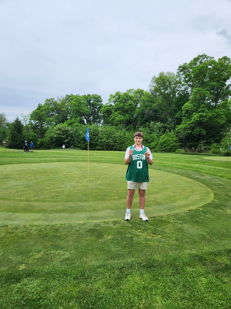Great day at the Ashbrook Pitch n' Putt 2-Man Best Ball Challenge
Christopher Parsekian made a hole -in-one on the 2nd hole and playing with Toby Zippler, the two finished at a record low -7 to take home the team title. @WHS_BlueDevils @WfieldBoosters #njgolf