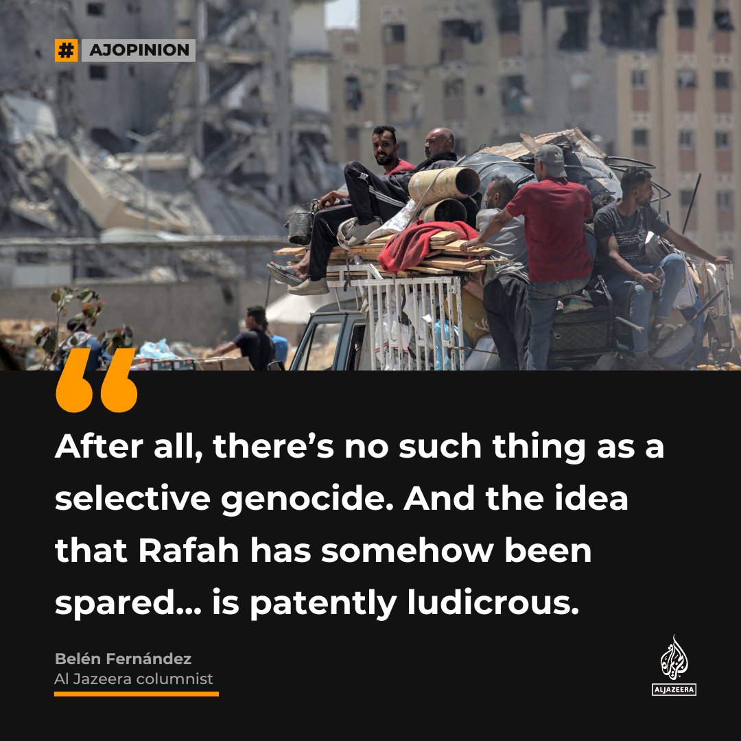 Not even the US government knows the US government line on Rafah— #AJOpinion by Belén Fernández. 🔗: aje.io/t7xw63