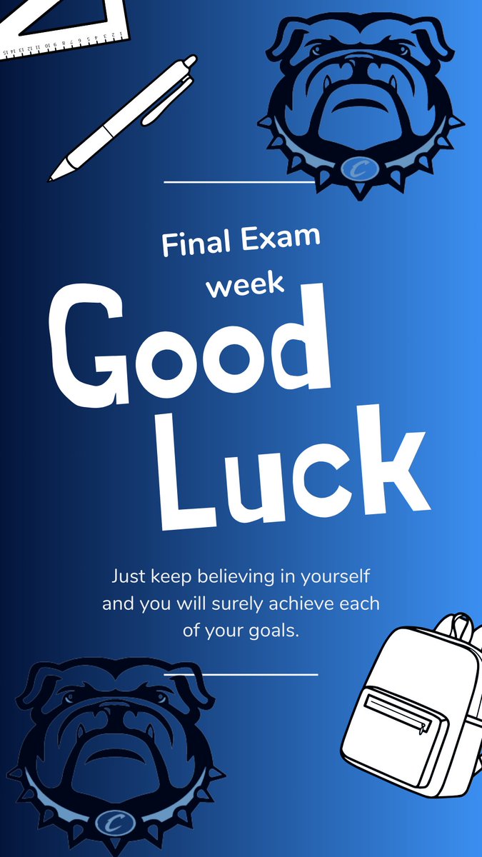 Final exams begin tomorrow in CCSD

Good luck to all students