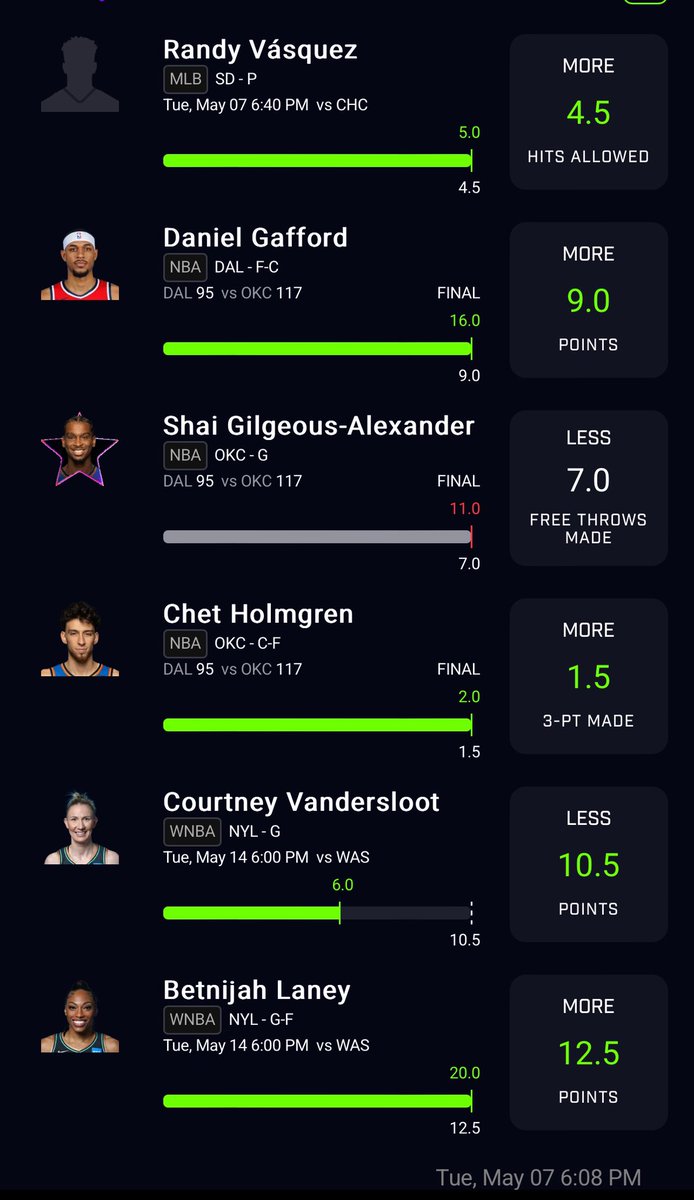 DagodPaye17676's tweet image. This slip got played on the 7th I fat fingered shai but fck we take the double up!!!! All I was waiting on was my wnba!! SFPWM 

#BUILTFROMBLOCKCHAIN