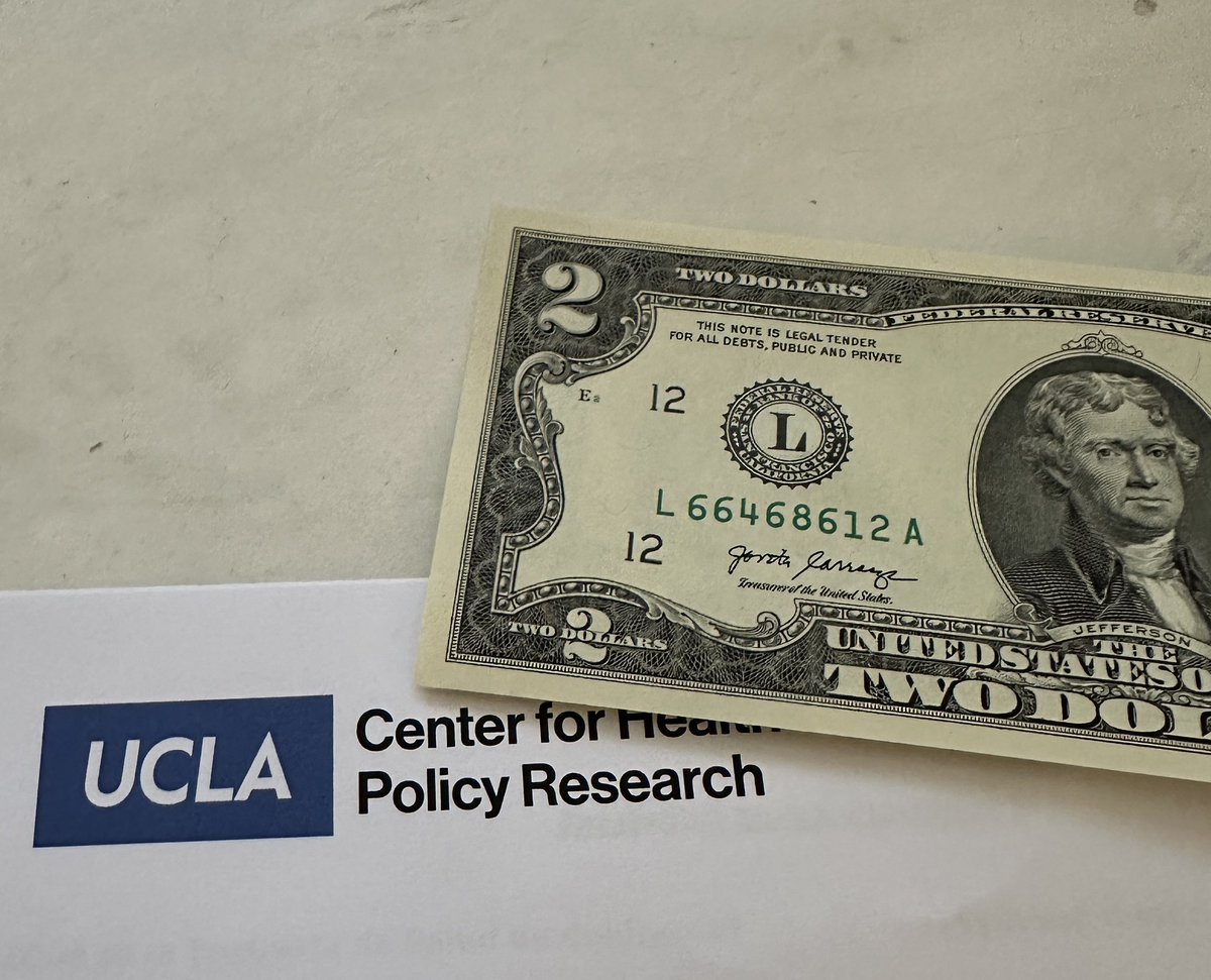 I got a two dollar bill in an envelope with a survey. Hell yeah California! 🍀