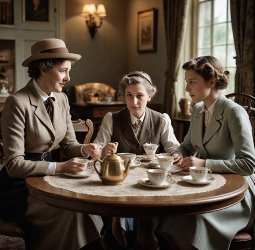 If it were possible to dine with these three ladies, at the pinnacle (late 1930s) of their respective careers:
#AmeliaEarhart
#BeatrixPotter and #AgathaChristie
The round table conversation would be mesmerizing!
SLR🍀🐰